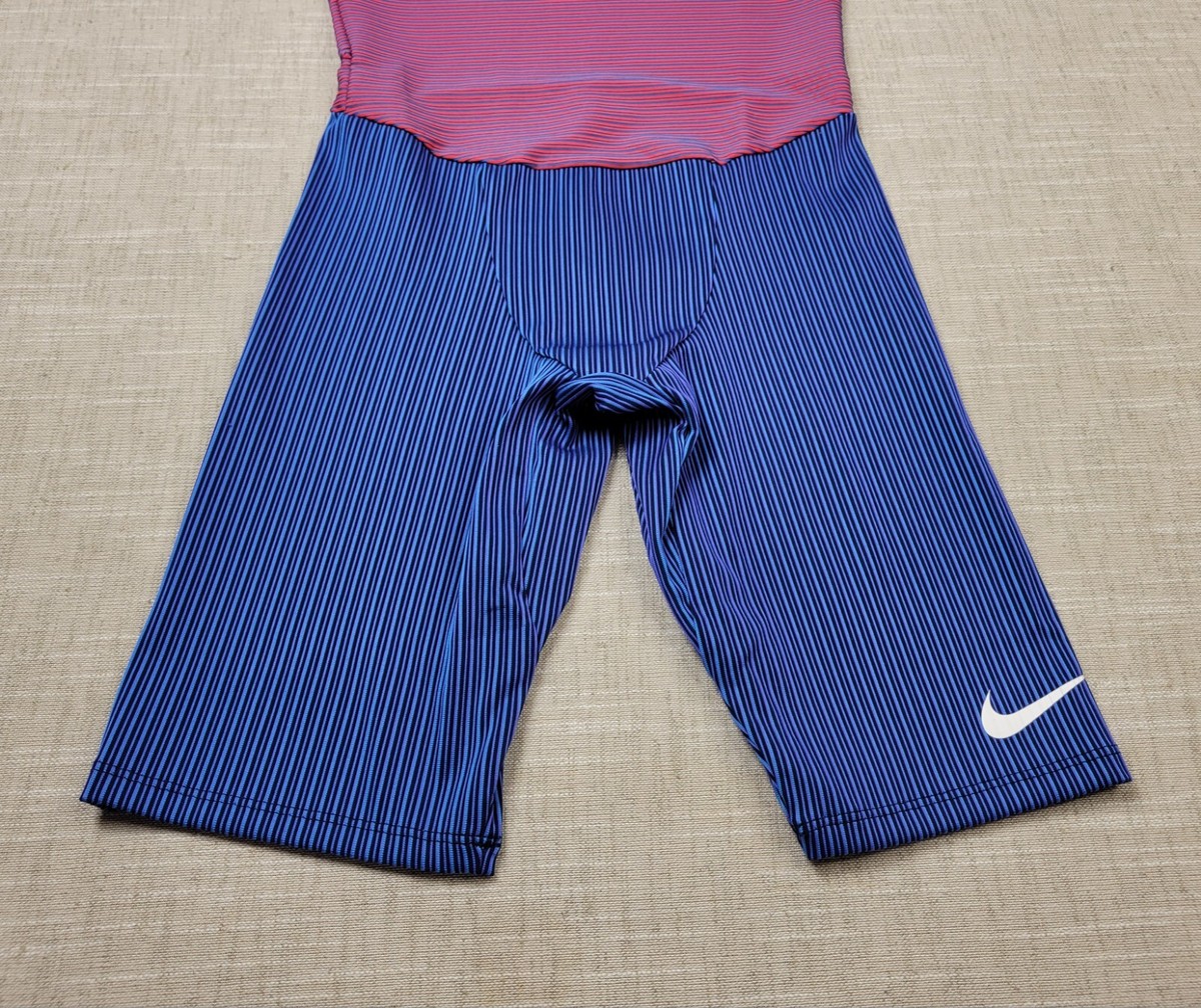 Nike Pro Elite Speedsuit XS Mens Red Blue USA International Team