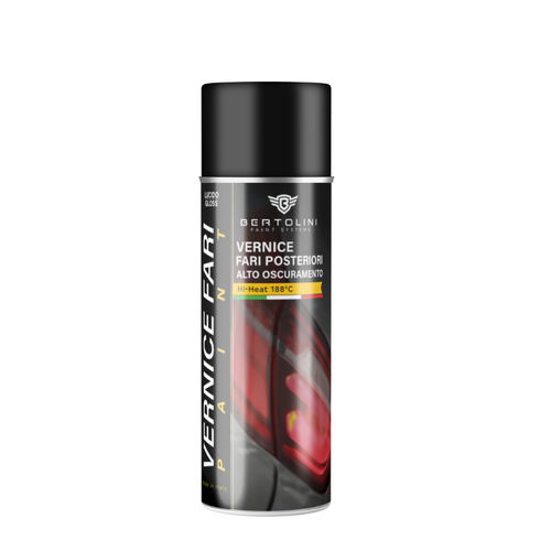 Vernice spray per oscuramento fari posteriori nero oscurante Lucido Fanali Auto. - Foto 2 di 2