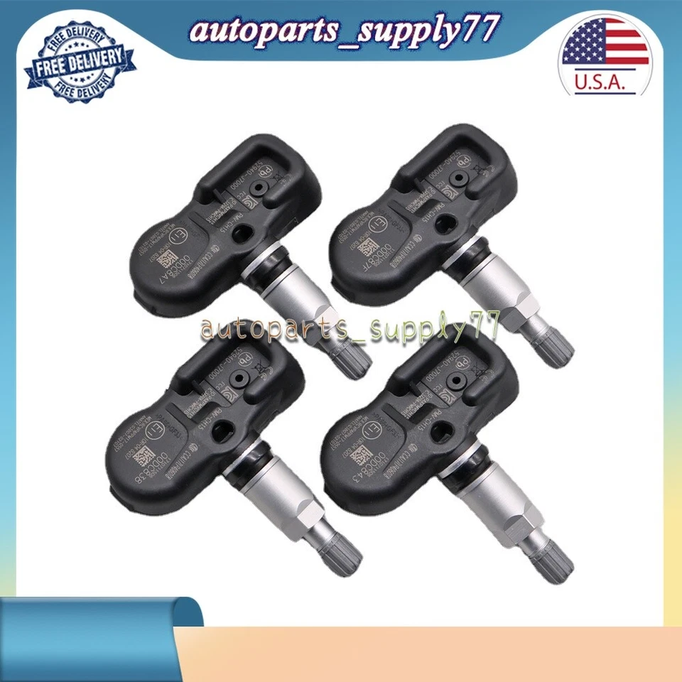 Válvula sensor de presión de neumáticos Tpms 4 piezas para 2019 2020 2021 2022 2023 Kia Forte EE. UU. Foto 3 de 4