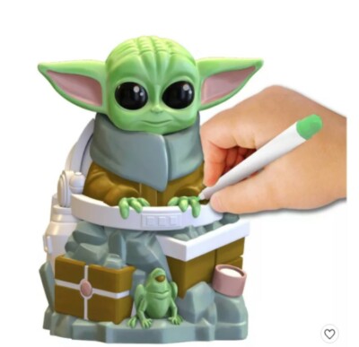 Star Wars Baby Yoda Activity Set Design a Vinyl with Markers & Stickers!