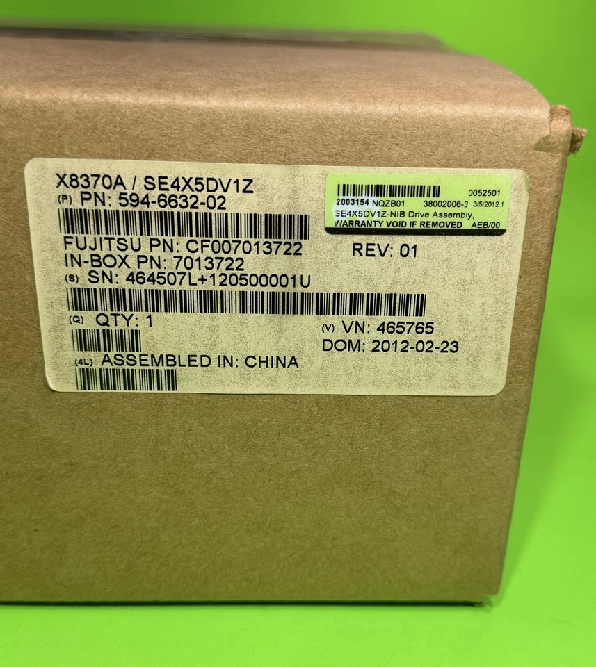 Sun X8370A 541-4272 8X DVD-ROM Writer / 24X CD-ROM Writer SE4X5DV1Z New in Box - Image 3 of 4