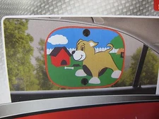 Auto Drive Collapsible Car Side Window Suction SunShade Shade 14x18 Puppy Love