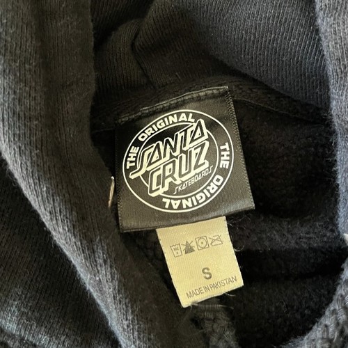 Original Santa Cruz Black Hoodie Sweatshirt Skateboarding - Picture 2 of 5