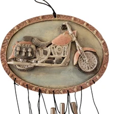 Spoontiques Motorcycle Wind Chime NWT Biker Bike Travel America Road Trip Music 