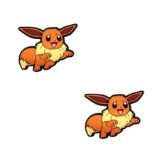 Eevee Pokemon For Crocs Shoe Charms Jibbitz - 2 Pieces