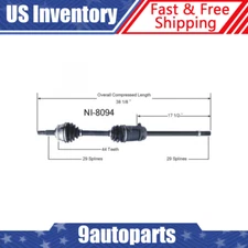 Fits 2000 2001 2002 2003 Nissan Maxima w/ Auto Trans. Front Right CV Axle Shaft