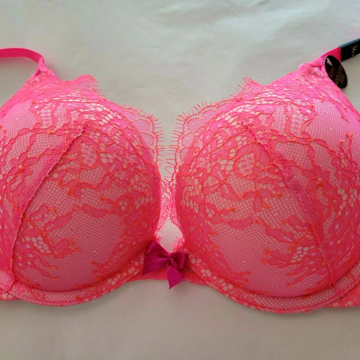 NWT RARE VICTORIA SECRET Bombshell Bra 36A push up add 2 cups