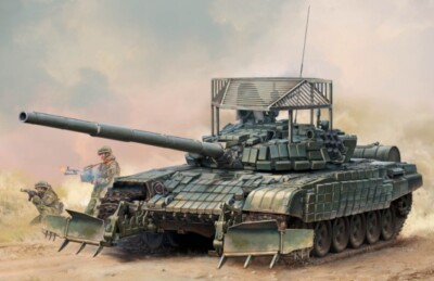 1/35 Russian T72B1 Main Battle Tank w/KTM6 & Grating Armor