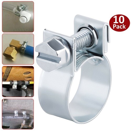 50 x clip per tubo doppio 2 x 25 mm di fissaggio per tubo clip