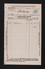 LEIPZIG, Rechnung 1901, Gebrüder Heine Tuch-Handlung