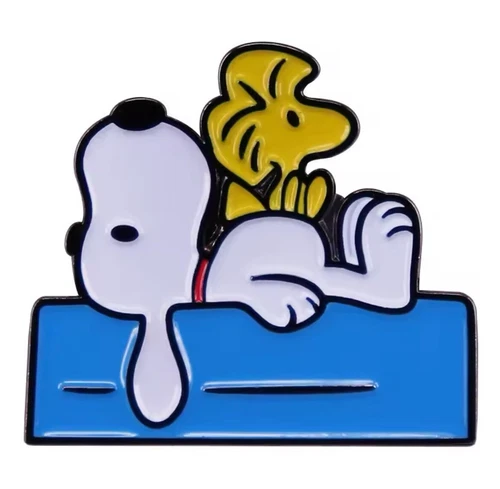 Stunning Quality SNOOPY & WOODSTOCK Dog Peanuts Cute Enamel Pin Badge Brooch. - Picture 3 of 3