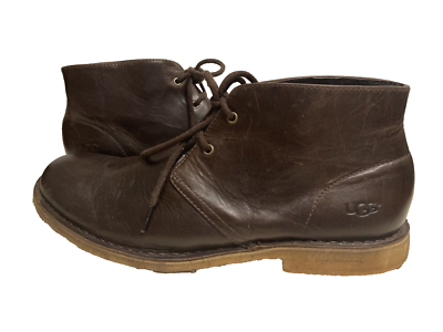 UGG Leighton Chukka Boot 3275 Leather Shoes Chocolate Brown  display picture 2