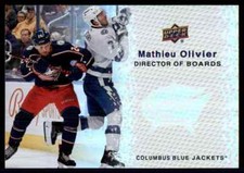 2023-24 Upper Deck Director of Boards Mathieu Olivier Columbus Blue Jackets