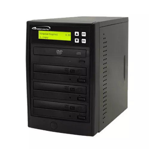 1 to 3 Target 24x DVD CD Duplicator Burner Disc Copier Add Copy Protection