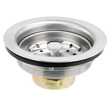 RecPro RV Sink Drain | 3 1/4" Removable Strainer | 1 1/2" Threading