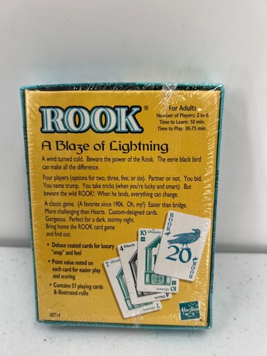 Rook Card Game Sealed Parker Brothers For Adults 2-6 Players Illustrated Rules - Picture 3 of 6