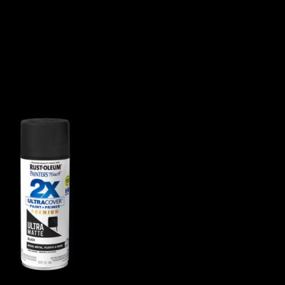 12 Oz. Matte Black Ultra Cover General Purpose Spray Paint (Case of 6)