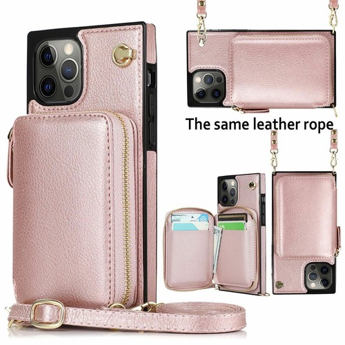 Large Card Holder Wallet Phone Case for iPhone 15 16 Pro Max & Samsung S24 Ultra - Picture 15 of 16