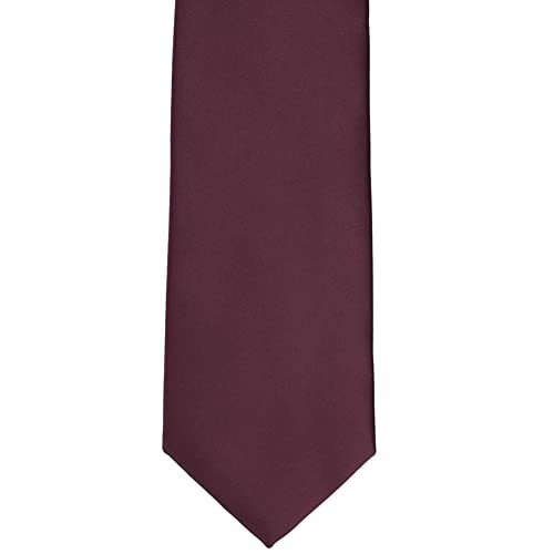 Corbata Premium Color Sólido Vino - Imagen 2 de 5