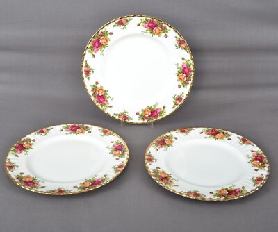 Royal Albert Old Country Roses 3 x Speiseteller Teller dinner plates 26 cm -11