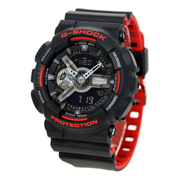 CASIO G-SHOCK GA-110HR-1ADR Special Color Black Red Watch Men's