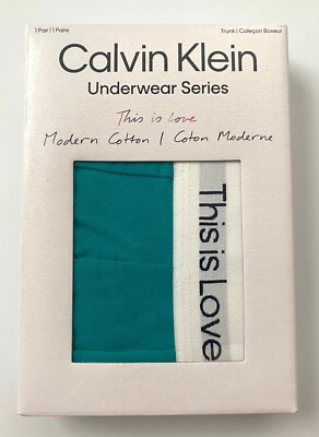 Calvin Klein Mens Underwear Pride This is Love Modern Cotton Trunk NB3182 440 L