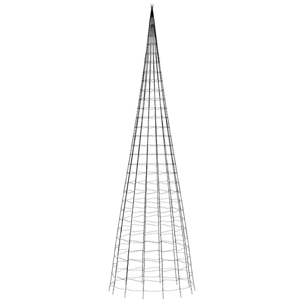 Christmas Tree Light on Flagpole 3000 LEDs Colorful 315" vidaXL eBay