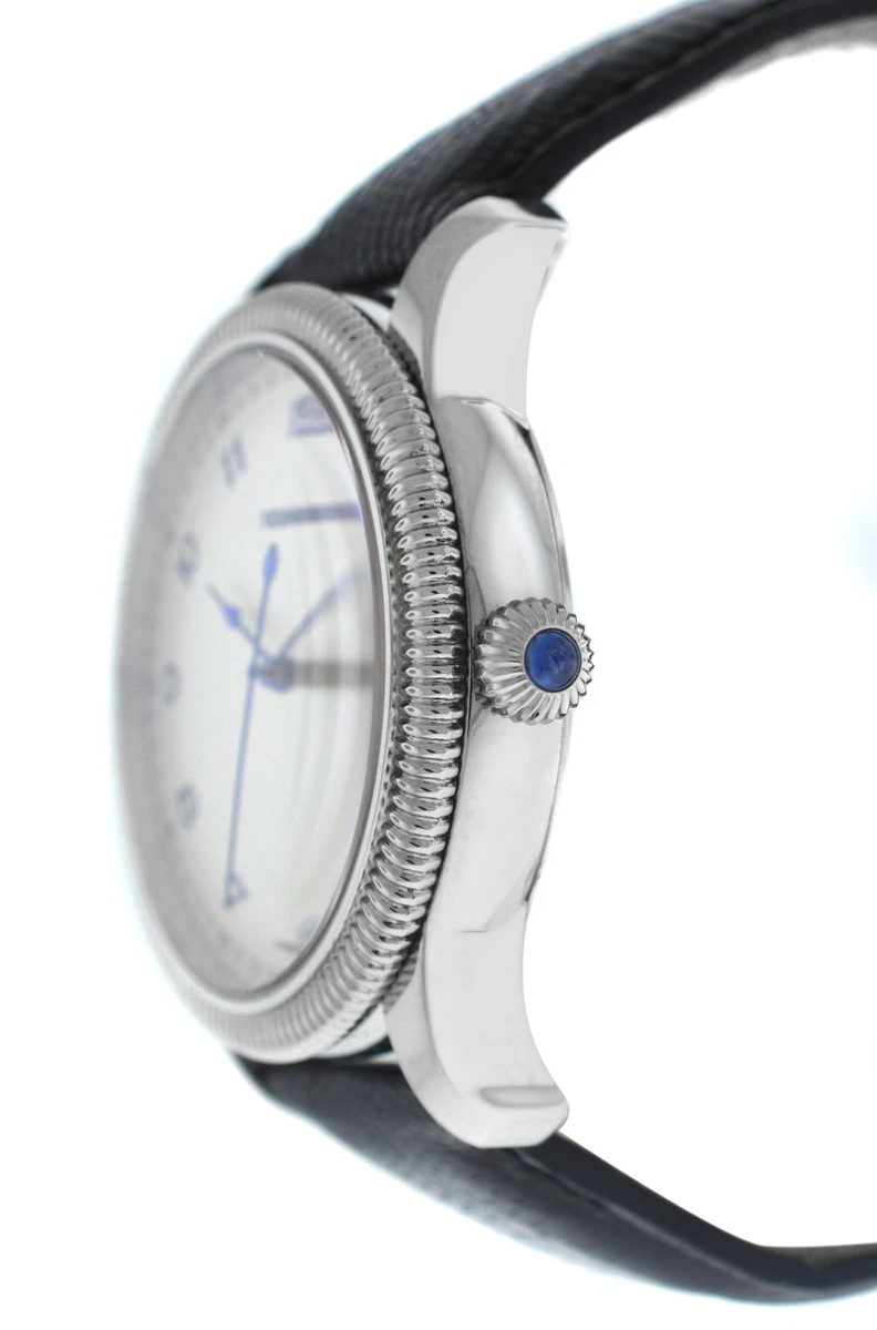 Men's tourneau watch 42mm stainless steel clearance