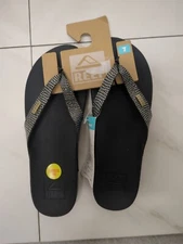 Reef  Women's Cushion Court Sandals Black W 7- NEW!! M7