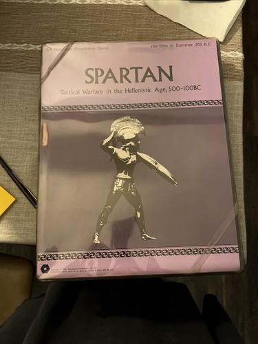 SPARTAN Tactical Warfare in the Hellenistic Age, 500-100BC SPI Game PUNCHED