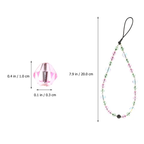 Phone Wristlet Beaded Phone Bead Wrist Strap Phone Chain Strap - 第 5/12 張圖片