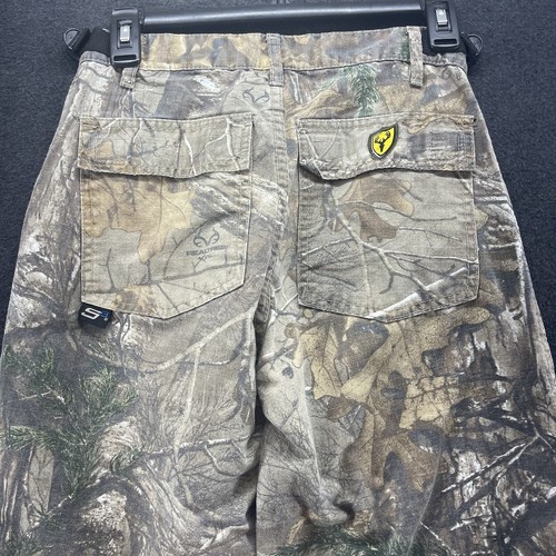 ScentBlocker Youth Fused Cotton Cargo Pants Realtree Excape Camo Large 26x24 - Picture 7 of 12