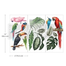ReDesign with Prima Transfer - Tropical Birds