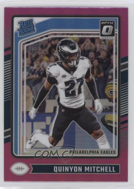2024 Panini Donruss Optic Rated Pink Prizm Quinyon Mitchell #282 Rookie RC