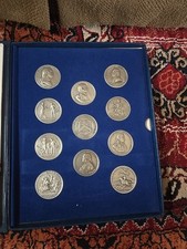 Americas First Medals Set (11) Pewter Medals of the United States Mint 1973
