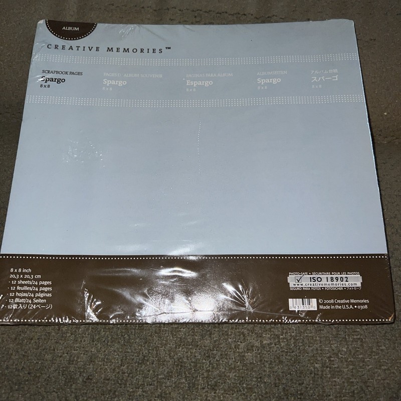 Creative Memories 8" x 8" Spargo Scrapbook Pages - BRAND NEW!!