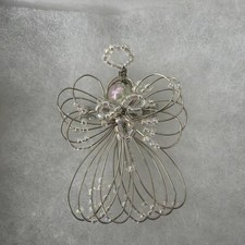 Angle Pin Silver Pearl Beads 