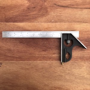 Vintage Scherr Tumico 4 Grad., No 260023, 12” Combinations Square, USA