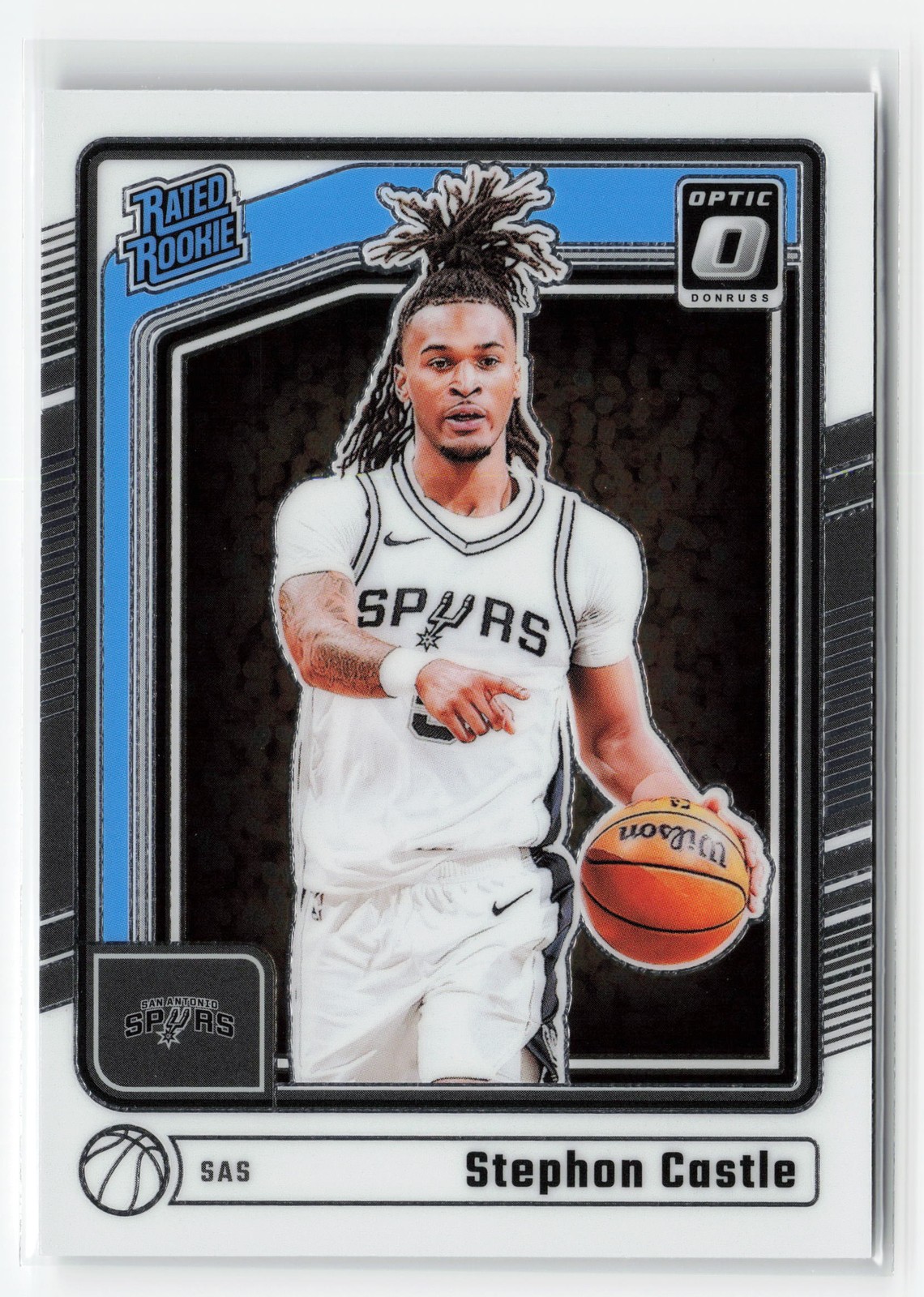 STEPHON CASTLE #254 RC 2024-25 PANINI OPTIC SPURS ROOKIE