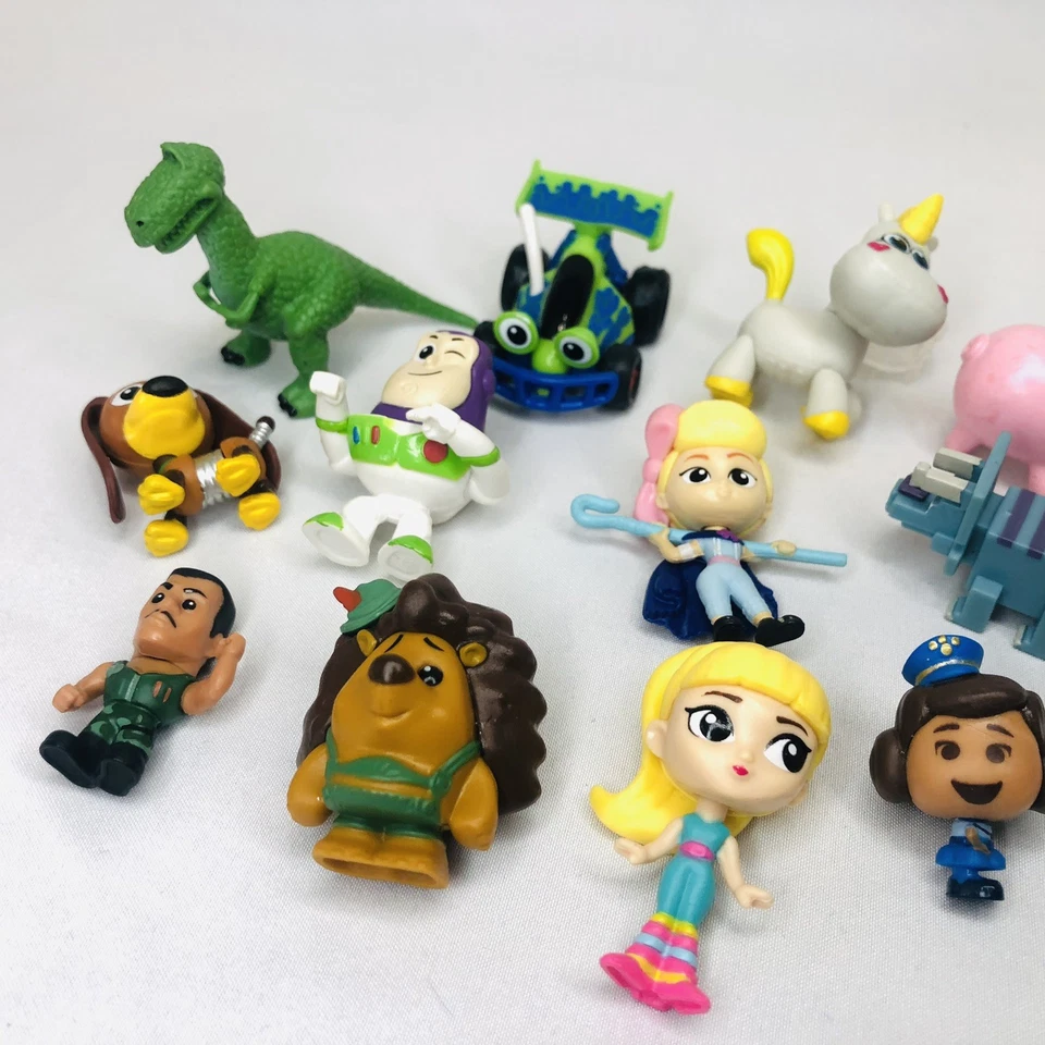 Lote de 13 Mini Figuras Toy Story Mattel Disney Pixar PVC Bolso Ciego Slinky RC Rex Foto 2 de 4