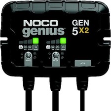 NOCO GEN5X2 On-Board Battery Charger, 2 Banks.