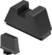 Suppressor Height Sight Set for Glock - Optical Compatible, High Black .365" Ser