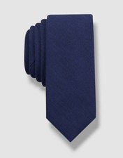Original Penguin Men's Blue Village Solid Slim Tie 56 x 2.25