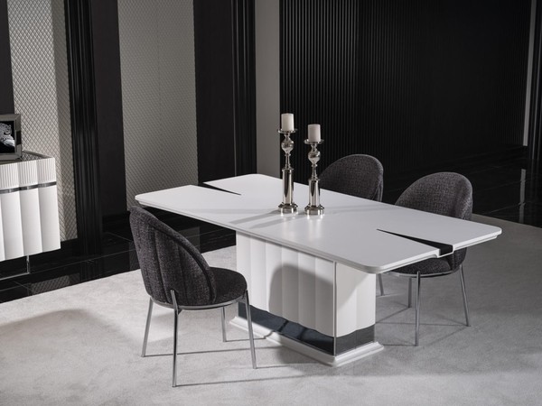 Garnitur Esszimmer Esstisch 4х StüHle Tisch Weiß Tische StüHle Modern Set-image