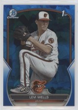 2023 Bowman Chrome Draft Sapphire Edition Levi Wells #BDC-92 6u5