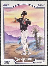 2025 Topps X Bob Ross: The Joy of Baseball - Corbin Carroll #23 Diamondbacks