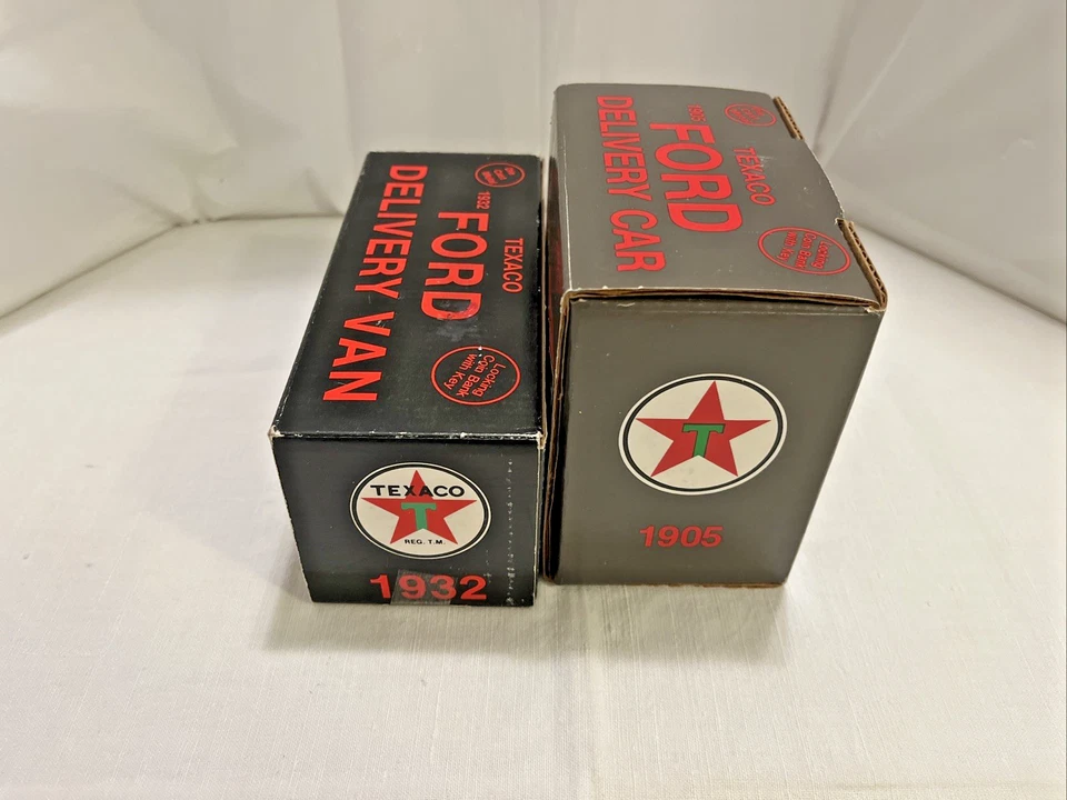 Texaco Coin Bank Set Of 2 Ford Texaco Nostalgic Collector Series # 3 And # 4 - Image 2 of 4