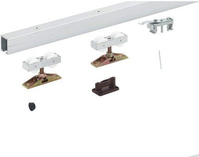 HAWA Junior 80/Z Single Sliding Door Hardware Set | 176 Lb. Top Hung System with