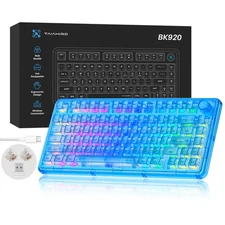 Transparent Mechanical Keyboard, RGB Backlit Wireless Creamy Gaming Keyboards...