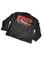 BrandMakers Jacket Mens 2XL Black Monaco Circuit De Racing Car Windbreaker Zip